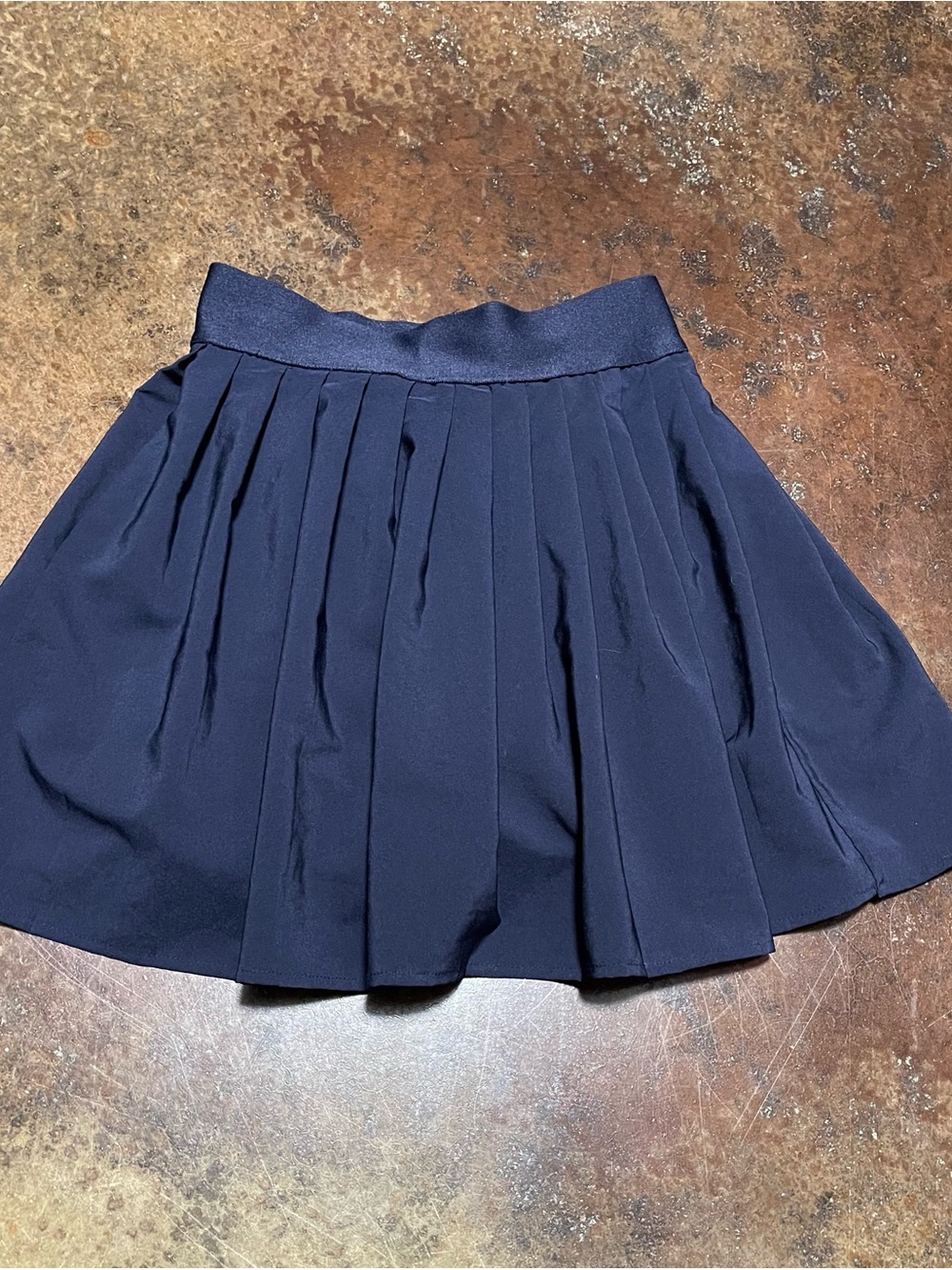 Girls' Navy Pleated Skirt - Classic School Style